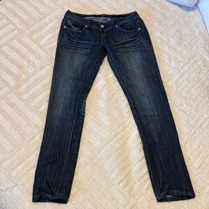 NWOT bebe Dark Wash Low Rise Skinny Jeans
